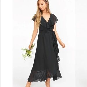 Show Me Your MuMu Black High Low Dress